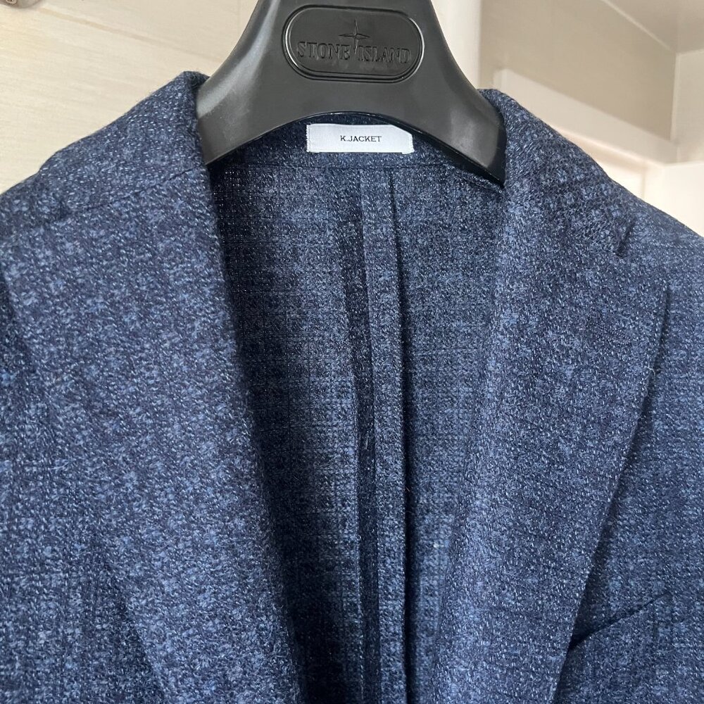 Boglioli Wool and Cashmere Navy K-Jacket